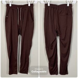 Vuori Men’s Ponto Performance Pant Size Small Brown Stretch Knit V418